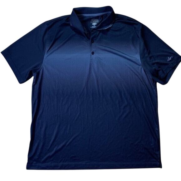 GREG NORMAN Tasso Elba Black Gray Golf Polo Shirt Short Sleeve Play Dry Size XL - Picture 1 of 8